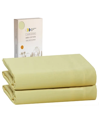 Standard/Queen Pillowcases Set of 2 – 100% Cotton, Soft & Cooling Sateen, Fits Standard and Queen Pillows