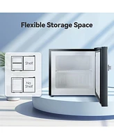 Zafro Mini Freezer, 1.2 Cu.ft Small Upright Freezer with Handle, Removable Shelves, 7 Adjustable Thermostat, Low Noise for Bedroom/Apartment/Office