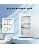 Zafro Compact Upright Freezer, 2.3 Cu Ft with Handle, Removable Shelves, Adjustable Thermostat, Low Noise Design for Bedroom, Apartment or Office