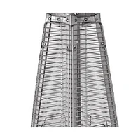 9500 Btu Steel Propane Triangular Pyramid Tabletop Patio Heater