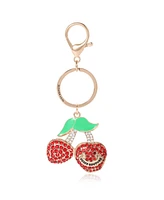 Juicy Couture Cherry Pave Charm Keychain