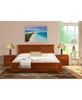 Bed Frame Solid and Manufactured Wood – Durable Construction