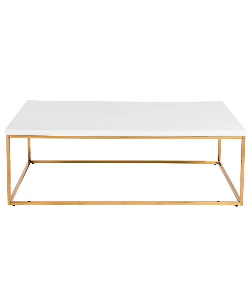 Metal Coffee Table for Modern Living Room or Office Decor