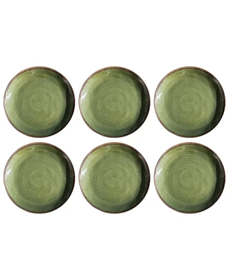 TarHong Retreat Pottery 6-Pc. Dinner Plates, Service For 6