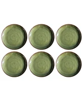 TarHong Retreat Pottery 6-Pc. Dinner Plates, Service For 6