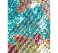 Bcx Juniors' T-Neck Lily Placement Sequin Bodycon Dress