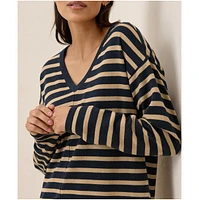 Pact Women's Organic Cotton Classic Fine Knit Relaxed Sweater
