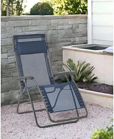 Durable Steel Zero Gravity Chair for Patio Poolside and Garden