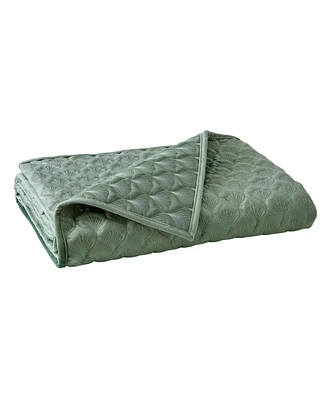 Levtex Merano Velvet Sea Spray Reversible Quilted Throw, 50" x 60"