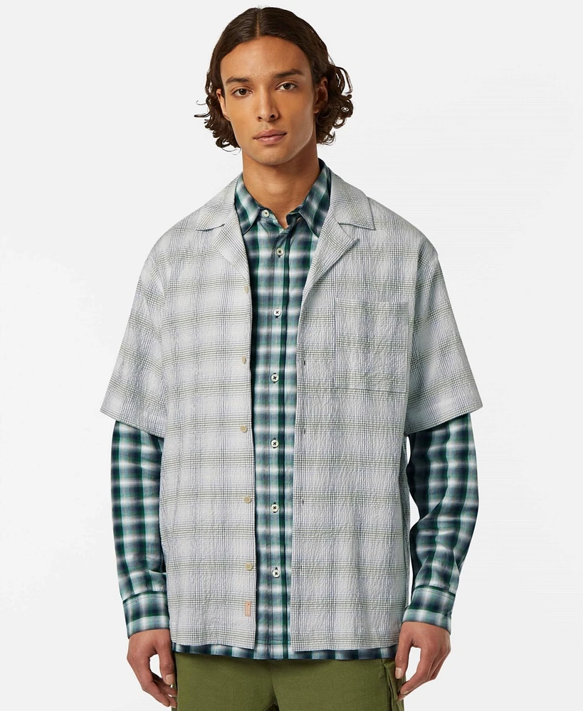 Scotch & Soda Men's Checked Short Sleeve Shirt