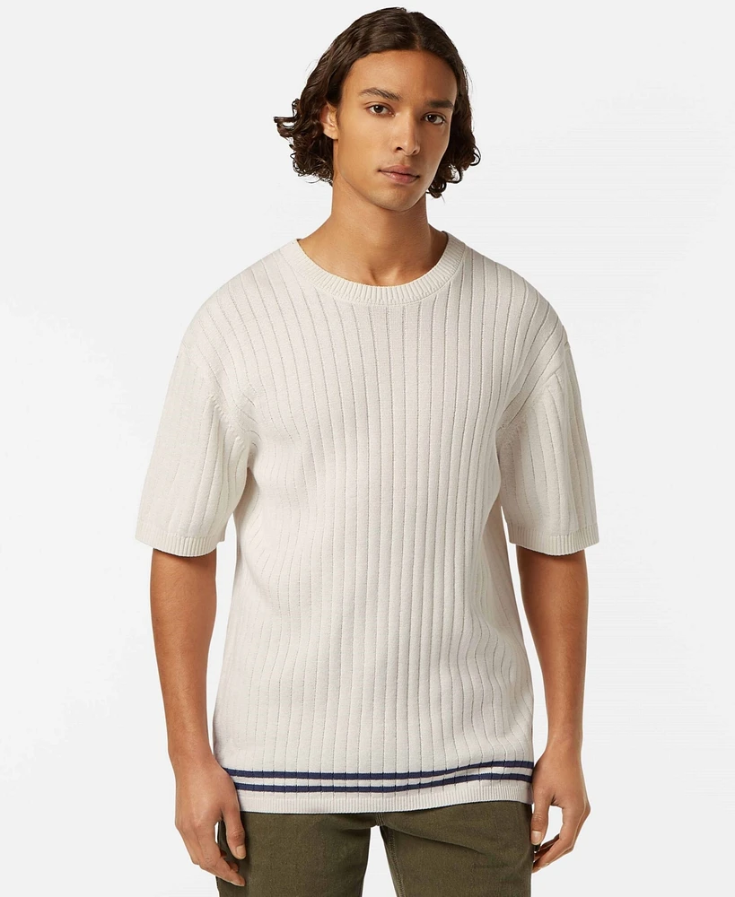 Scotch & Soda Men's Structured Knitted T-Shirt
