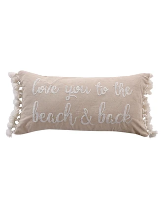 Levtex Palmira Side Tassels Decorative Pillow, 12" x 24"
