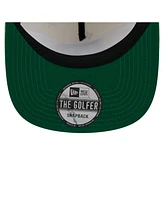 New Era Men's Cream Boston Celtics Lunar Golfer Snapback Hat