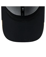 New Era Men's Black Orleans Saints Game Day Linear 39THIRTY Flex Hat