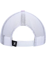 Hurley Women's Lavender/White Icon Trucker Snapback Hat