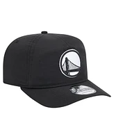 New Era Men's Black Golden State Warriors Injection Everyday Golfer Adjustable Hat