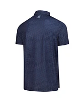 FootJoy Men's Navy The Players ProDry Bounce Print Stretch Pique Polo Shirt