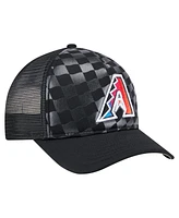New Era Men's Black Arizona Diamondbacks Gradient 9FORTY A-Frame M-Crown Trucker Adjustable Hat