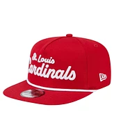 New Era Men's Red St. Louis Cardinals Team Text Golfer Snapback Hat