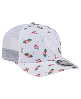 New Era Men's White Chicago Bears Adventure Flamingo Pattern 9SEVENTY Stretch-Snap Hat