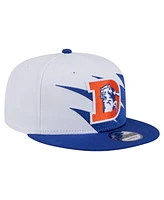 New Era Men's Royal Denver Broncos Throwback Jagged 9FiFTY Snapback Hat