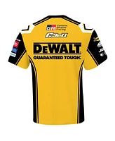Joe Gibbs Racing Team Collection Men's Yellow Christopher Bell DeWalt Uniform T-Shirt