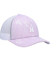 Hurley Women's Lavender/White Icon Trucker Snapback Hat