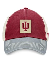 Top of the World Men's Crimson Indiana Hoosiers Off Road Adjustable Trucker Hat