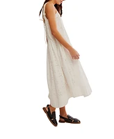 Free People Women's Primavera Cotton Eyelet Midi Dress