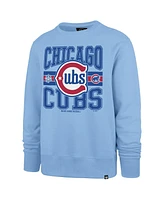 '47 Brand Men's Light Blue Chicago Cubs Letters Headline Pullover Sweatshirt