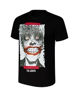 Freeze Max Men's Black Batman Comics Crazy Joker Comic T-Shirt