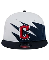 New Era Men's Navy/White Cleveland Guardians Jagged 9FIFTY Snapback Hat