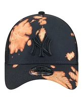New Era Men's Black New York Yankees Bleached A-Frame 9FORTY Adjustable Hat