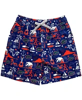 Wes & Willy Big Boys and Girls Royal Florida Gators Luau Swim Trunks