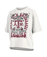 Pressbox Women's White Texas A&M Aggies Harmony Oversized T-Shirt