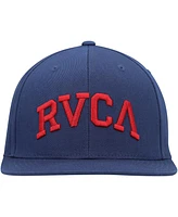 Rvca Men's Blue Arched Snapback Hat