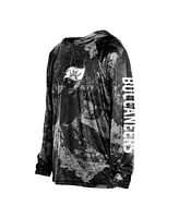 New Era Men's Black Tampa Bay Buccaneers Realtree Xtreme Camo Raglan Long Sleeve Hooded Top