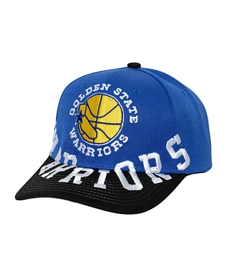 Mitchell & Ness Men's Royal/Black Golden State Warriors Under Arch Two-Tone Pro Crown Snapback Hat