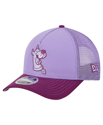 New Era Men's Purple Scooby-Doo Tonal 9FORTY Adjustable Trucker Hat