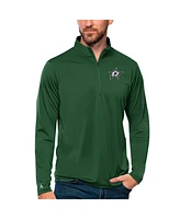 Antigua Men's Forest Green Dallas Stars Tribute Quarter-Zip Pullover Top