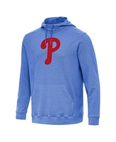 Antigua Men's Heather Royal Philadelphia Phillies Cloud Pullover Hoodie