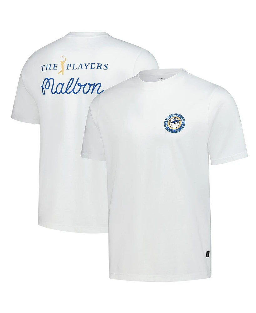 Malbon Golf Men's White The Players T-Shirt