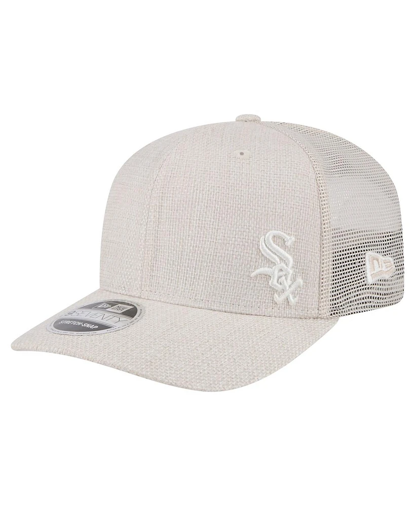 New Era Men's Light Beige Chicago White Sox Flawless 9SEVENTY Stretch Snap Hat