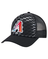 New Era Men's Black Arizona Diamondbacks Gradient 9FORTY A-Frame M-Crown Trucker Adjustable Hat