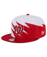 New Era Men's Red/White Washington Nationals Jagged 9FIFTY Snapback Hat