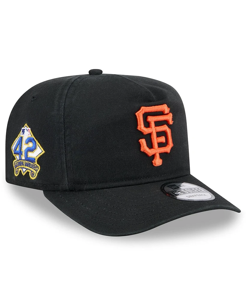 New Era Men's Black San Francisco Giants 2025 Jackie Robinson Day Golfer Adjustable Hat
