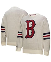 Mitchell & Ness Men's Cream Boston Red Sox Retro Pullover Sweater