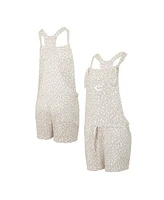 Concepts Sport Women's Cream Cincinnati Reds Montana Hacci Knit Overalls Romper