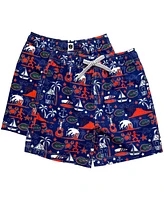 Wes & Willy Big Boys and Girls Royal Florida Gators Luau Swim Trunks