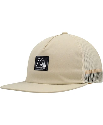 Quiksilver Men's Oatmeal Checked Out Snapback Hat